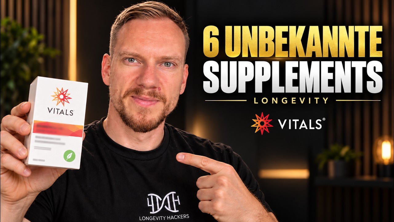6 unbekannte Longevity-Supplements, die kaum jemand in Deutschland kennt - Benedikt Keck Longevity Video (8:32)