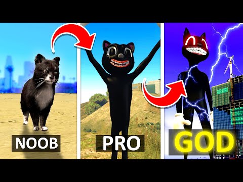 How To UPGRADE CARTOON CAT Into A GOD In GTA 5 ... (Secret Powers!) - GTA 5 Mods Funny Gameplay