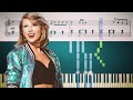Taylor Swift - the 1 - Piano Tutorial + SHEETS