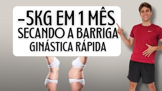 5kg em 1 mês treinando em casa-Ginastica rápida pra secar barriga