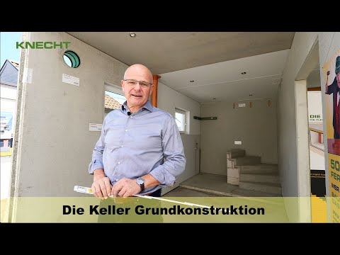 Knecht erklärt: Thema – die Grundkonstruktion eines Fertigteilkellers.