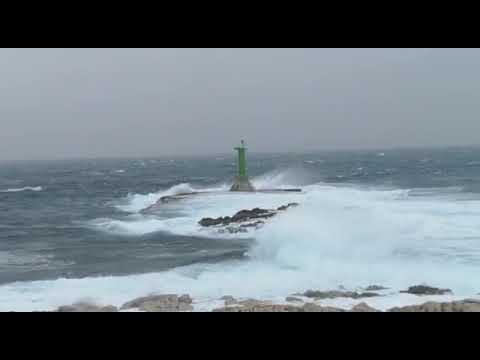 Olujno jugo na Punti Planki, 29.10.2018.