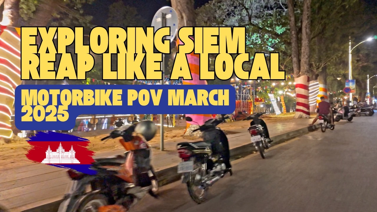 Exploring Siem Reap Like a Local 🛵 | Motorbike POV March 2025