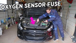 DODGE DART OXYGEN SENSOR FUSE LOCATION REPLACEMENT