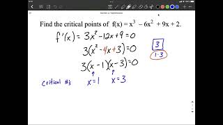 Find critical points of a polynomial