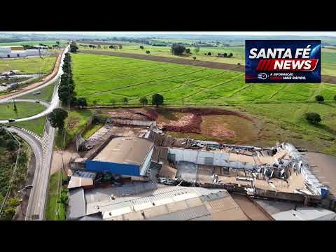 Santa fé pr seis meses depois do Vendaval que passou na Cidade Paranaense. 