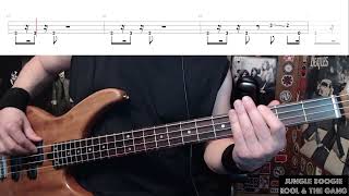 Jungle Boogie by Kool & The Gang - Bass Cover with Tabs Play-Along
