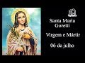 História Da Vida De Santa Maria Goretti 1890 1902 Virgem E Mártir