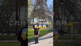 パリ旅行これ持ってないと危険⚠️