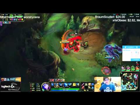Meteos shows Sneaky how to tilt an ADC with style - League of Legends