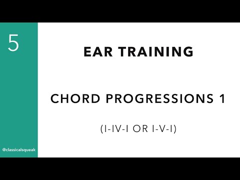 RCM Level 5 Chord Progressions I-IV-I or I-V-I (Ear Training) | Set 1