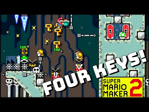 The Four Keys To Success #TS 2.0 Clear Check [SUPER MARIO MAKER 2]