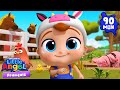 Les Animaux De La Ferme Comptines Avec Bébé Louis Little Angel Français