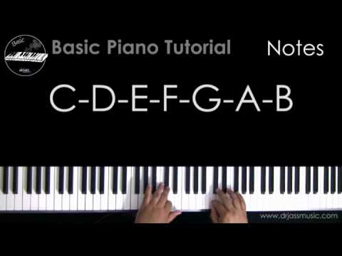 DRJASSMUSIC Basic Piano Tutorial - Notes