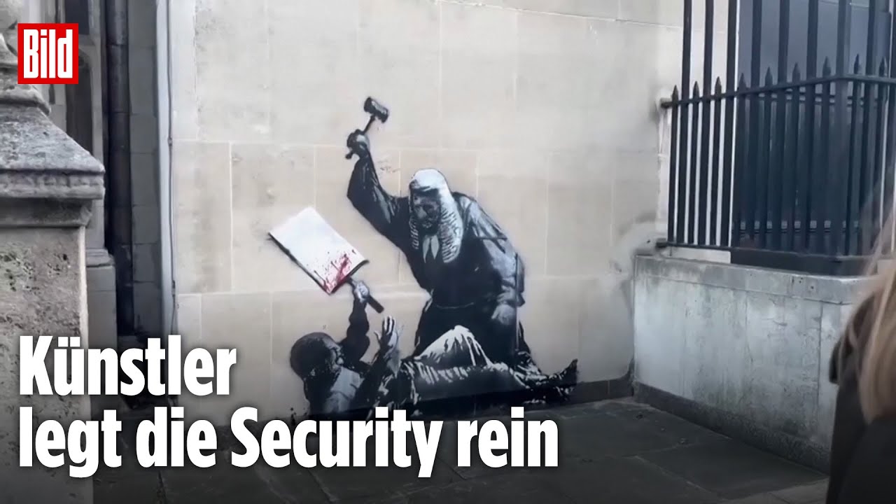 London: Banksy verewigt sich am High Court Of Justice