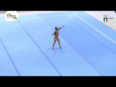 Emma Fioravanti (ITA) - floor Final 🥈- EYOF 2023