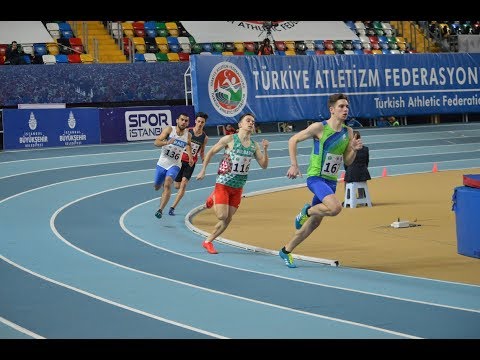 Men's 400m, Heat 2, Balkan Indoor U20 Championships, TUR, Istanbul 2019