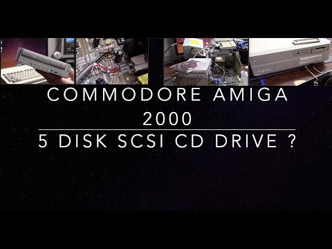 Amiga 2000  multi disk cd changer and cd audio hack