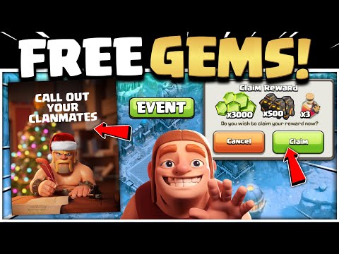 CLAIM FREE 3000x GEMS & 500x SLEEPY MITES IN NEW EVENT CLASH OF CLANS | FREE REWARDS EVENT COC