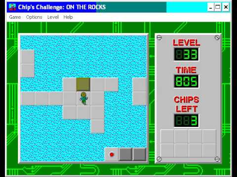 Chip's Challenge 1 level 33 solution - 683 seconds (First version)