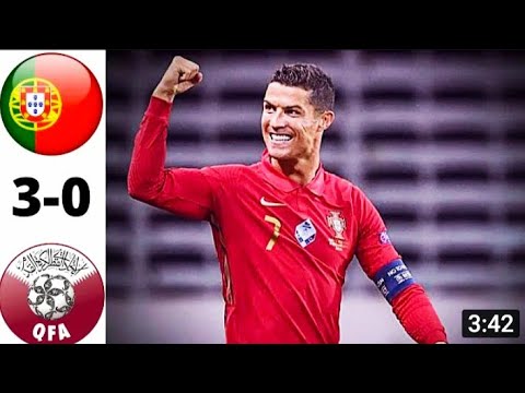 Portugal vs Qatar । 3-0 ।FIFA friendly match highlight 2021। Cristiano Ronaldo scored for Country ।