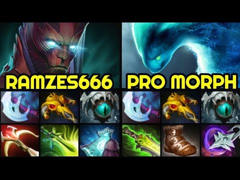 RAMZES666 Terrorblade Try Hard Game vs Full Slotted Morphling 7.27 Dota 2