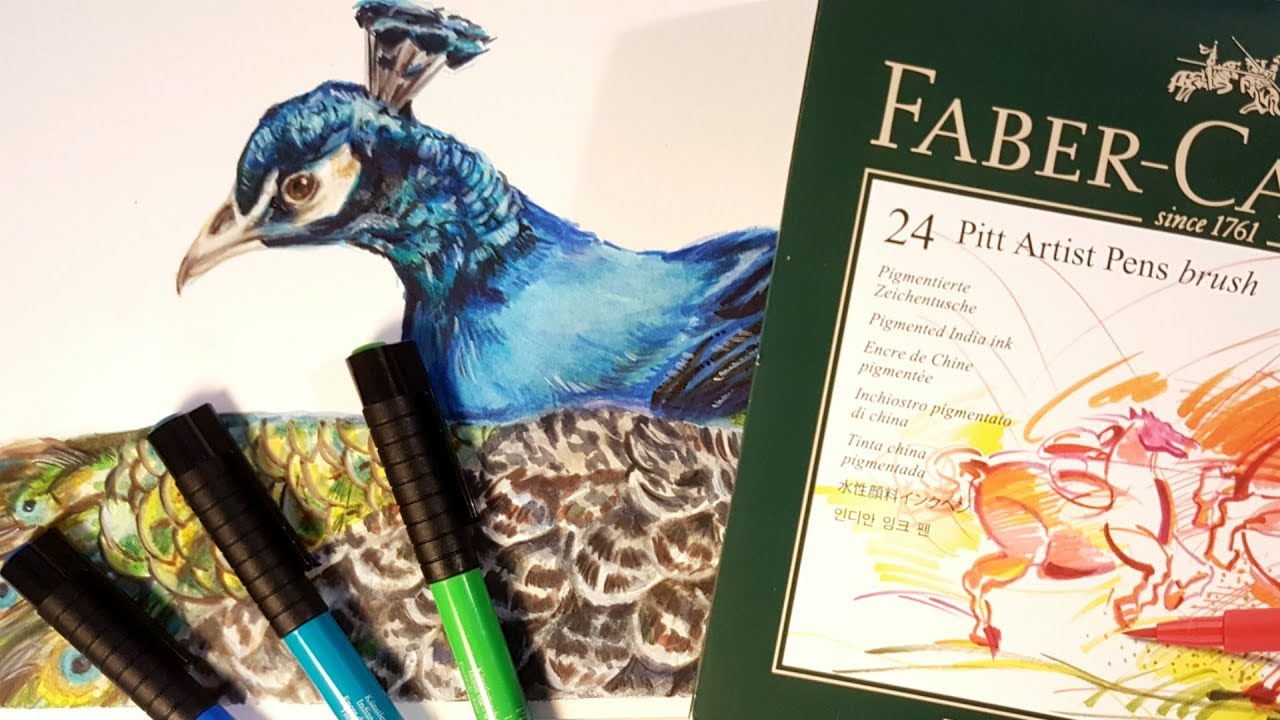 Faber-Castell Pitt Artists Brush Pens Review & Demo