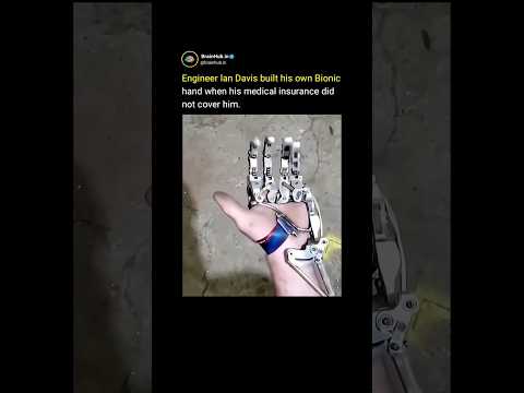 Engineer built his own bionic hand 😮 #facts #science #technology