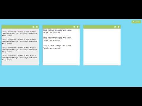 Notes App In Javascript With Source Code Source Code Projects