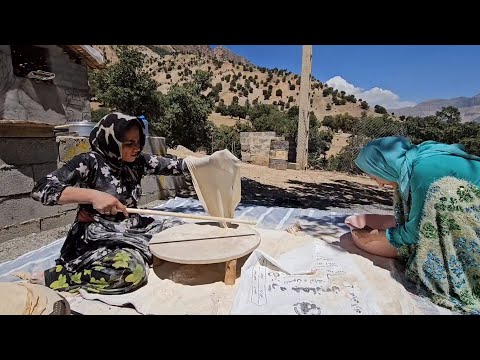 Traditional bread baking and helicopter crash: a day for nomads