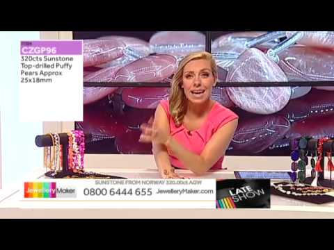 Pearls and Sapphire for jewellery making: JewelleryMaker Late Show LIVE 08/09/2014