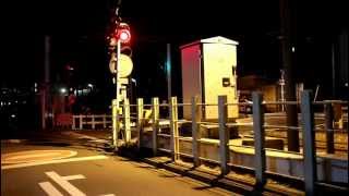 preview picture of video 'Train Crossing in Kawagoe, Japan'