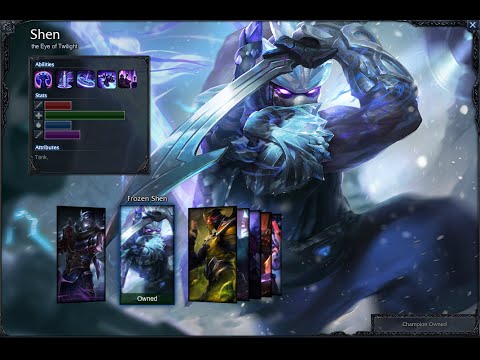 Frozen Shen Skin Spotlight Gameplay 1080p HD League Of Legends