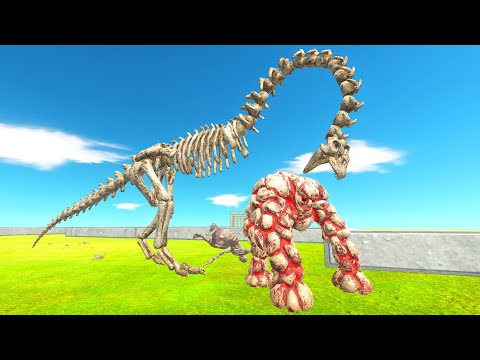 ESCAPE FROM THE SKELETON MONSTER | ANIMAL REVOLT BATTLE SIMULATOR