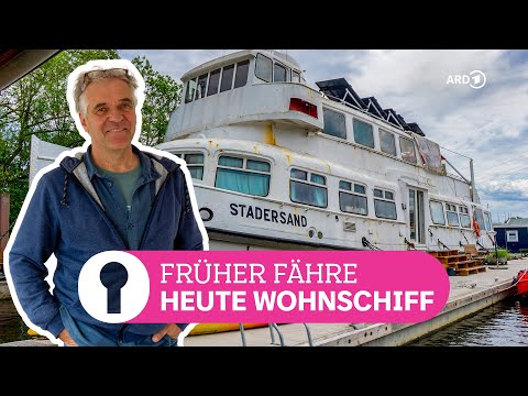 Wohnen auf dem Wasser: Altes Fährschiff zum Hausboot umgebaut | ARD Room Tour