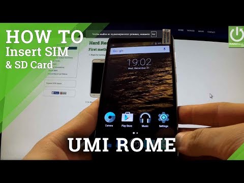 UMI Rome - How to Insert SIM card and micro SD card in UMI phone
