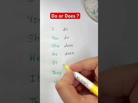 Do or Does ? English Grammar