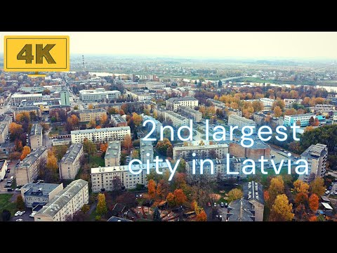 Drona lidojums virs DAUGAVPILS, Latvija | DJI Mavic mini 2 | 4K UHD