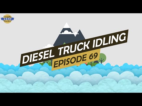 Ep69 Diesel Truck Idling | 1 Hour ASMR | Tranquility ASMR Garden