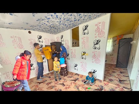 Changing the interior decoration of the house by the nomadic Majid family