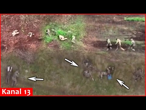 The Russians threw away the wounded and ran left and right in confusion