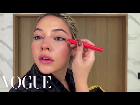 Outer Banks's Madelyn Cline’s Guide to Siren Eyes & Lip Contouring | Beauty Secrets | Vogue