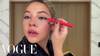 Glass Onion's Madelyn Cline’s Guide to Siren Eyes & Lip Contouring | Beauty Secrets | Vogue