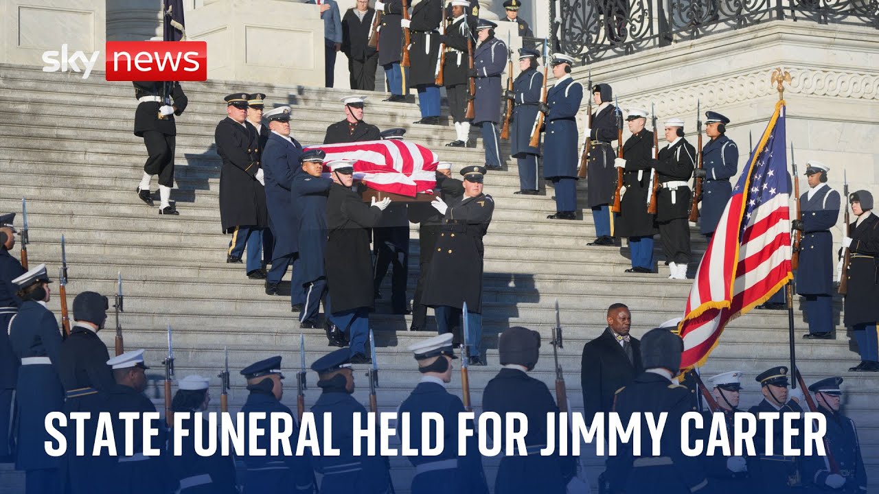 Funeral for Jimmy Carter sees all living US presidents unite