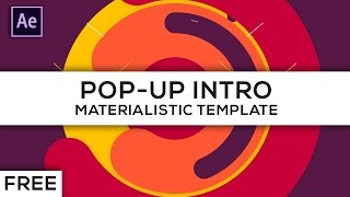 Free Pop-up Intro Template for After Effects CS6 & CC
