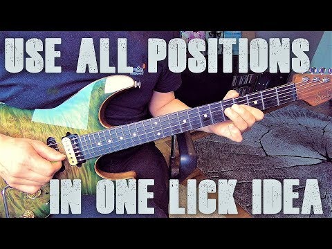 Use All Positions In One Lick Idea - Key of E minor