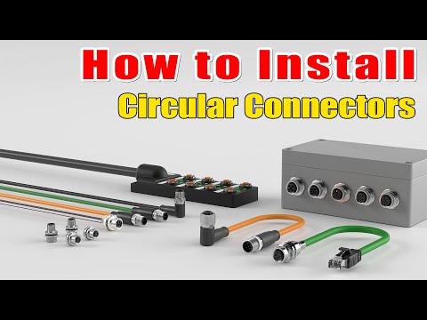 Part of a video titled Step-by-Step Guide: Installing Circular Connectors for Strong Signals
