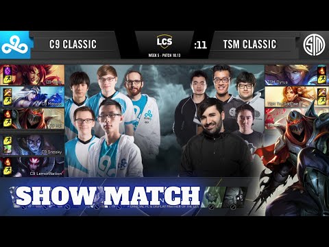Cloud 9 Classic vs TSM Classic - Show Match |  S10 LCS Summer 2020 | Original C9 vs TSM