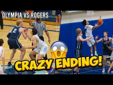 CLOSE GAME COMES DOWN TO LAST SHOT! OLYMPIA VS ROGERS HIGH SCHOOL BASKETBALL