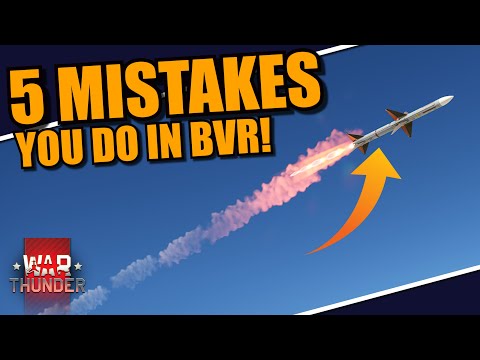 War Thunder - 5 MISTAKES that you do in BVR/Radar missiles, that prevent you getting KILLS!